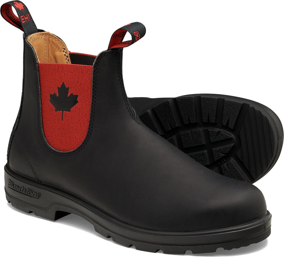 Blundstone 1474 Classic Eh Boot In Black With Red Elastic