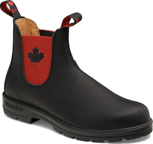 Blundstone 1474 Classic Eh Boot In Black With Red Elastic