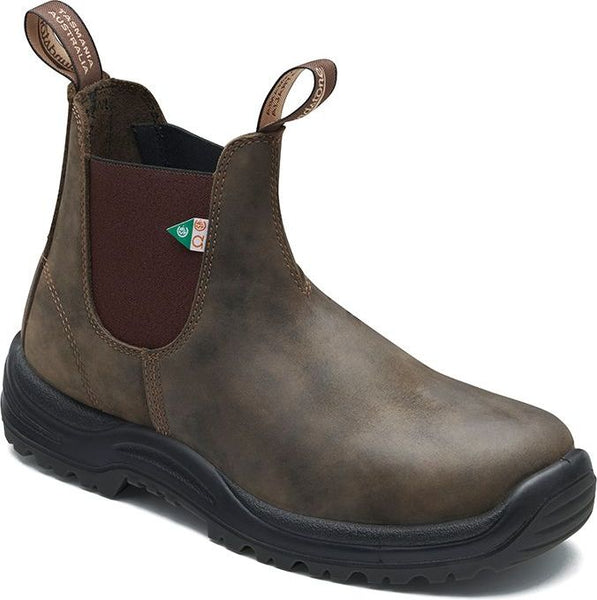 Blundstone 180 Work Safety Boot Waxy Rustic Brown