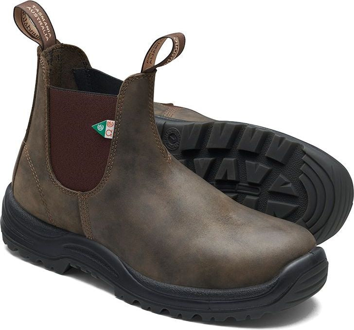 BLUNDSTONE WORK SAFETY 180 CSA WAXY RUSTIC BROWN 7