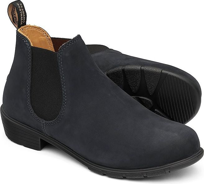 Blundstone 1977 Women s Series Low Heel Black Nubuck Quarks Shoes