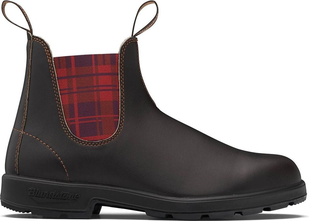 Blundstone 2100 - Original Brown With Burgundy Tartan Elastic – Quarks ...