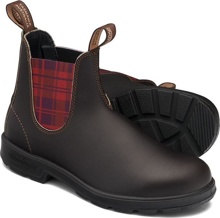 Blundstone Boots Blundstone 2100 - Original Brown With Burgundy Tartan Elastic