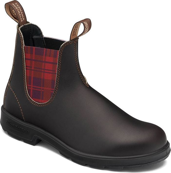 Blundstone Boots Blundstone 2100 - Original Brown With Burgundy Tartan Elastic