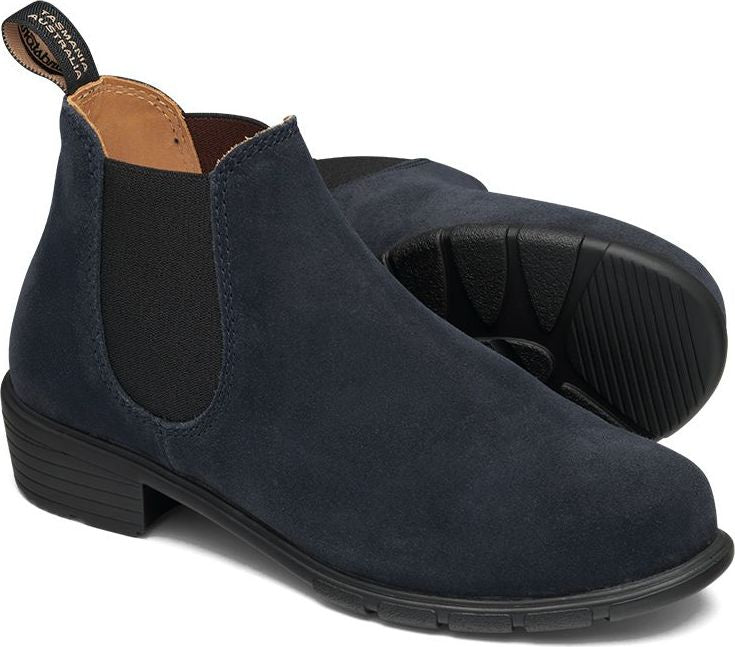 Blundstone 2174 Women s Series Low Heel Navy Suede Quarks Shoes