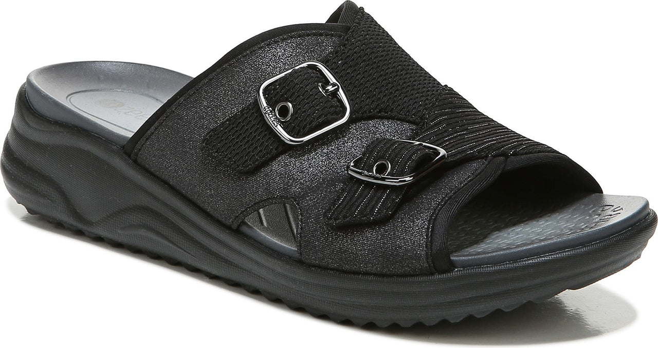 Bzees Sandals Always Sandal Black Shimmer - Wide