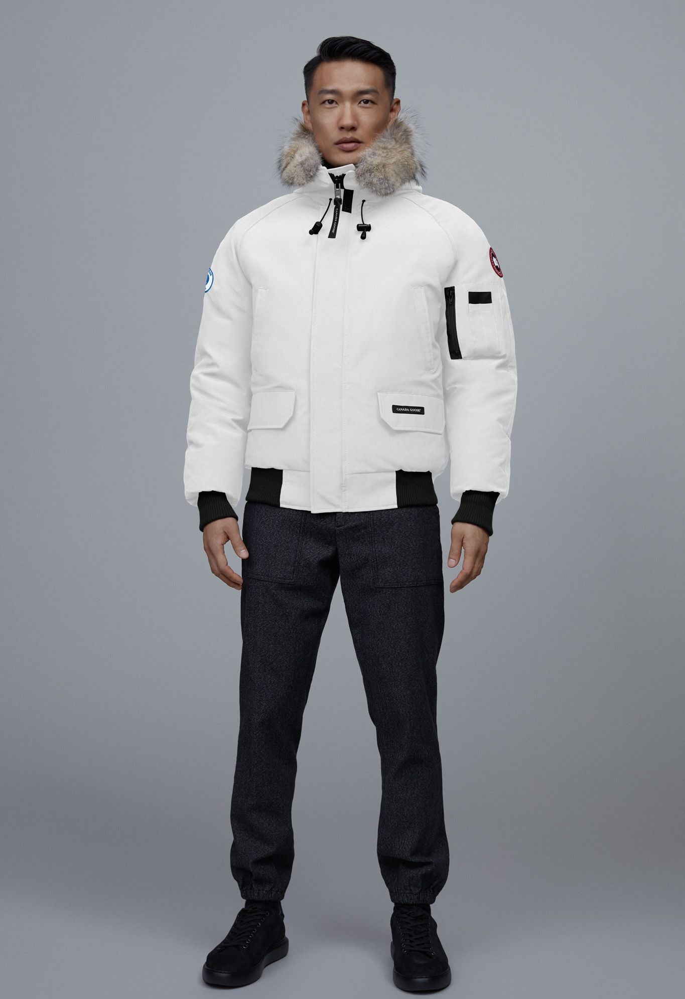 Canada goose white chilliwack cheap bomber