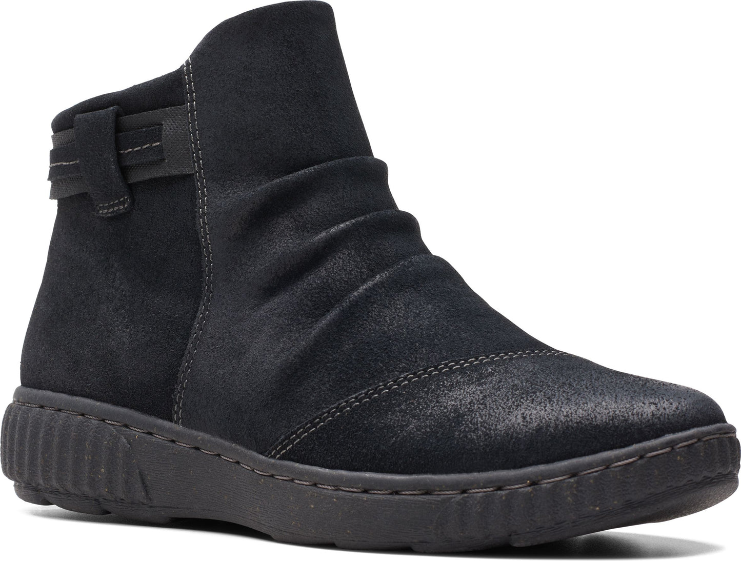 Clarks Boots Caroline Derby Black Suede