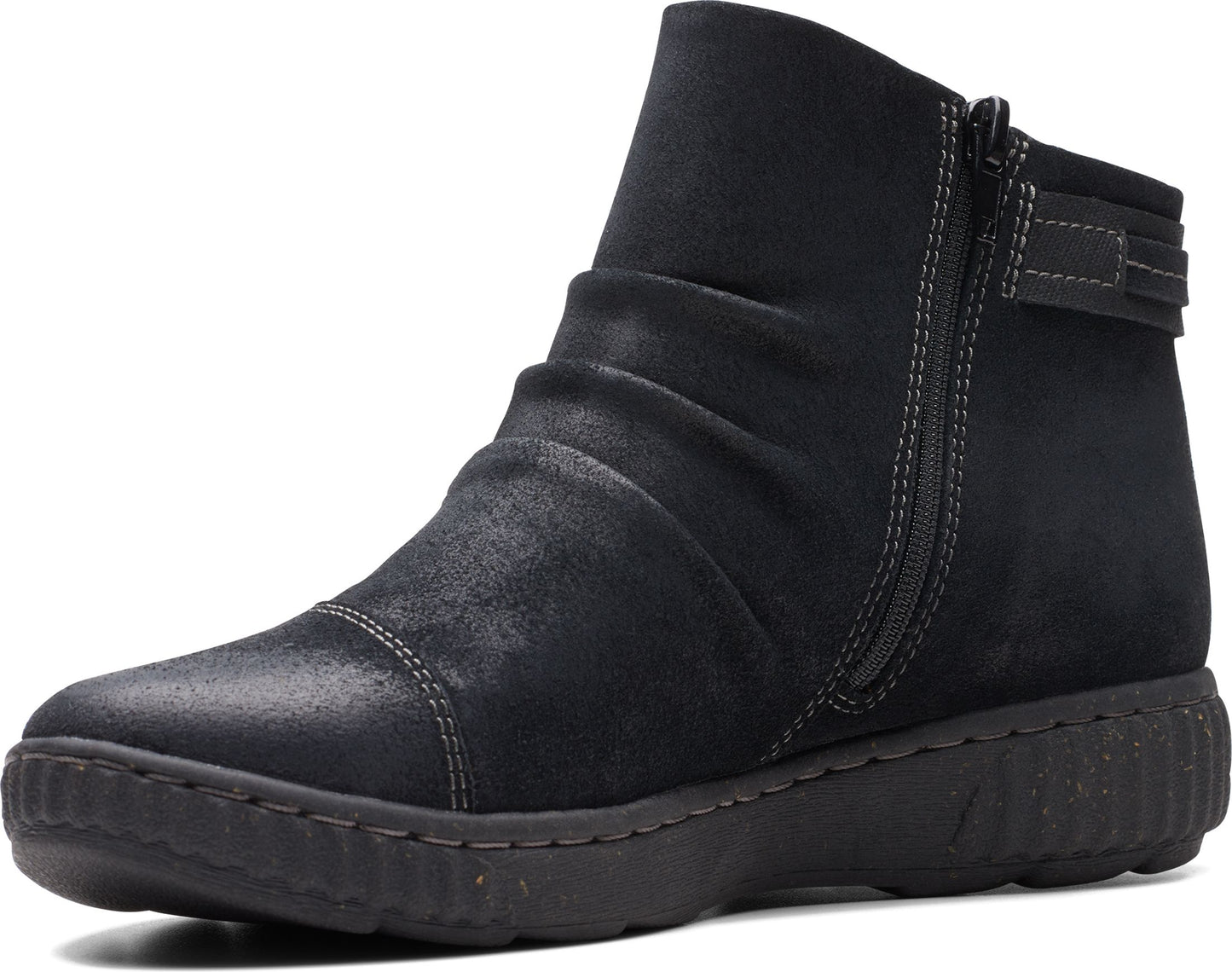 Clarks Boots Caroline Derby Black Suede