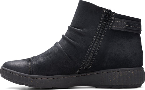 Clarks Boots Caroline Derby Black Suede