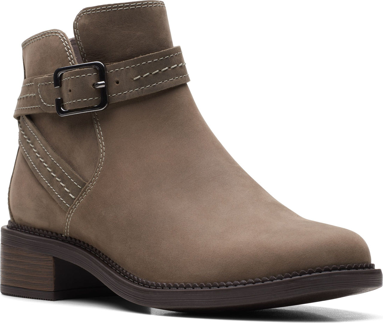 Clarks Boots Maye Strap Dark Taupe