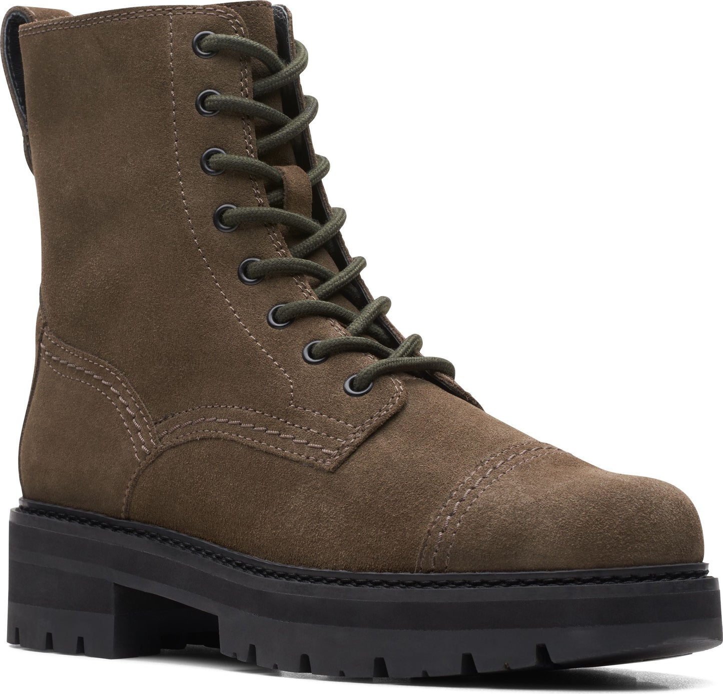 Clarks Boots Orianna Cap Dark Olive