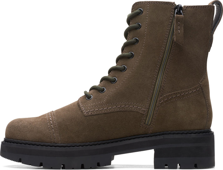 Clarks Boots Orianna Cap Dark Olive