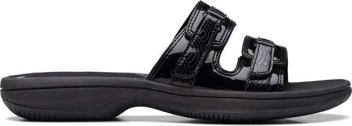 Clarks Sandals Breeze Piper Black Patent