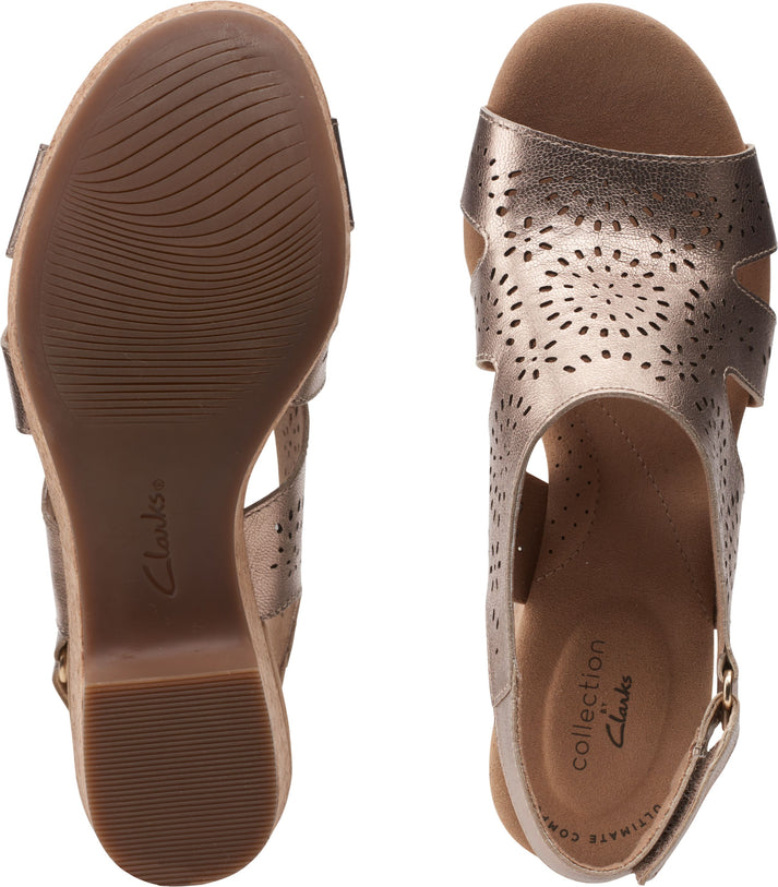 Clarks Sandals Giselle Bay Metallic