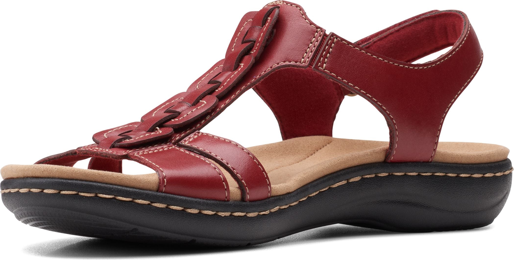 Red on sale clarks sandals