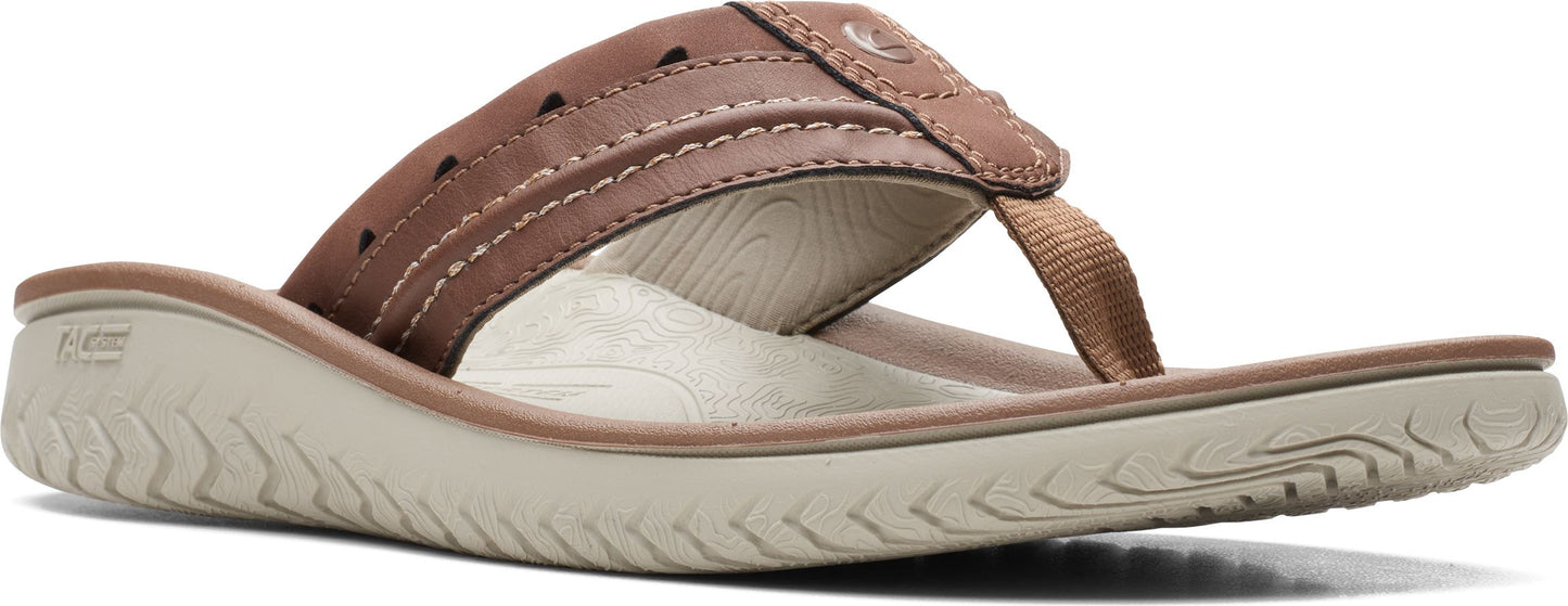 Clarks Sandals Wesley Post Tan