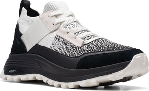 Clarks Shoes Atl Trek Knit Waterproof White/black