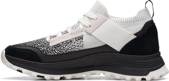 Clarks Shoes Atl Trek Knit Waterproof White/black