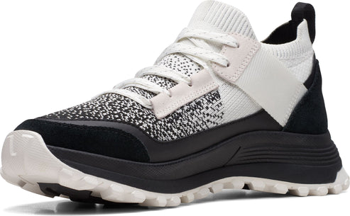 Clarks Shoes Atl Trek Knit Waterproof White/black