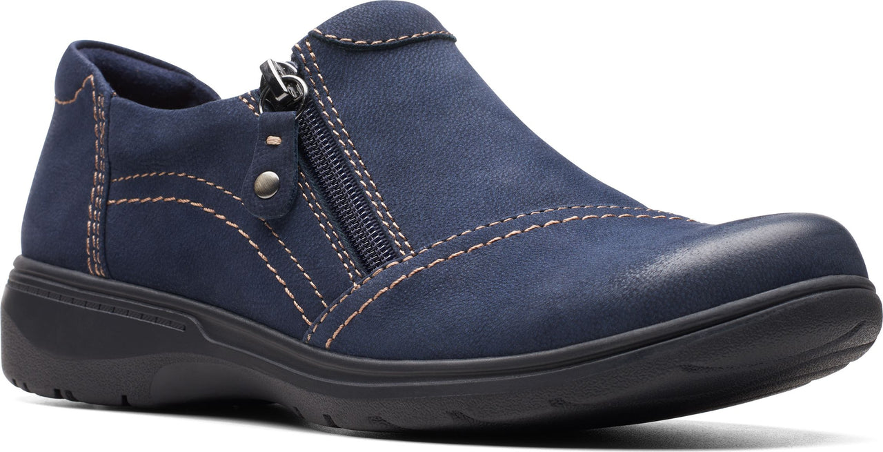 Clarks Shoes Carleigh Ray Navy Nubuck