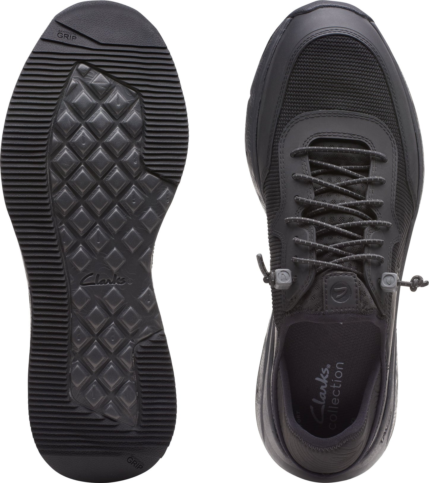 Clarks Shoes Davis Low Black