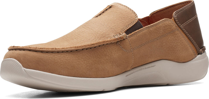 Clarks Shoes Gorwin Step Dark Sand