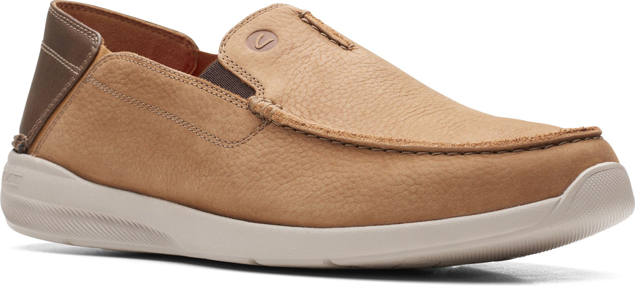 Clarks Shoes Gorwin Step Dark Sand