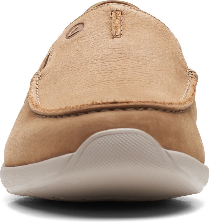 Clarks Shoes Gorwin Step Dark Sand