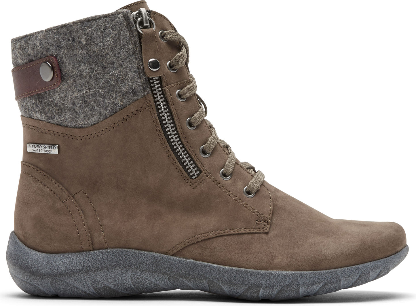 Cobb Hill Boots Amalie Lace Bt Wp Grey - Wide