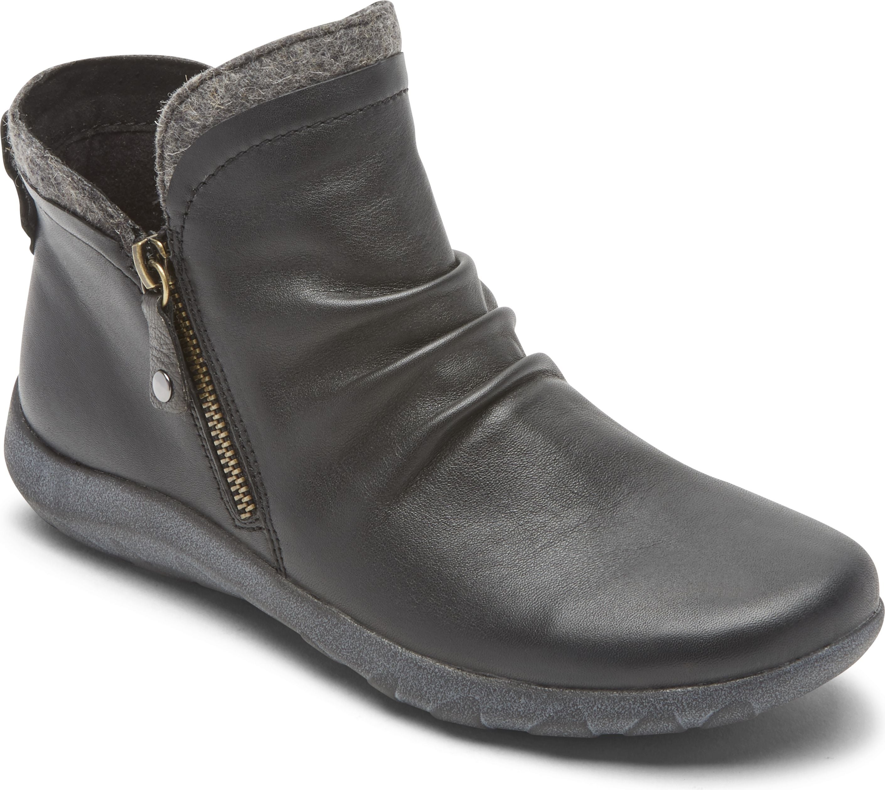 Amalie Side Zip Boot Black