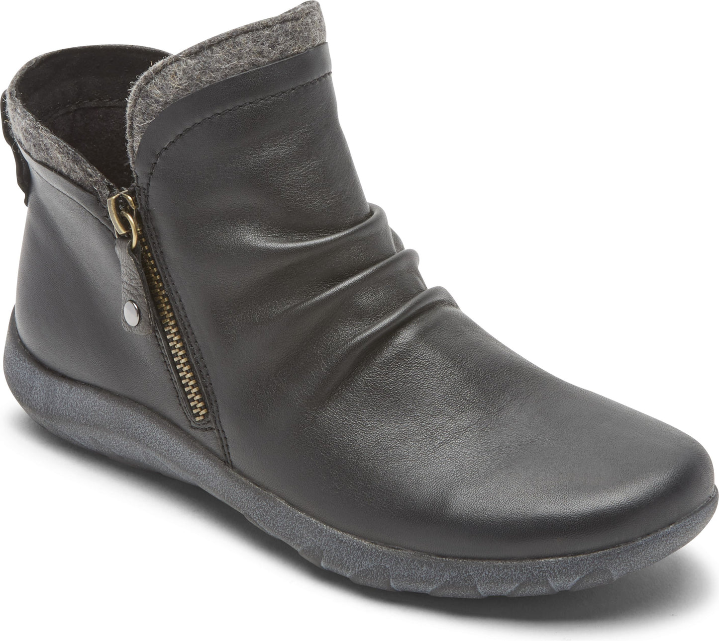 Cobb Hill Boots Amalie Side Zip Boot Black - Narrow