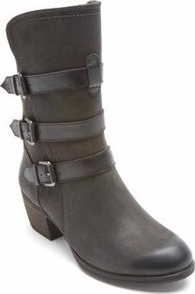 Anisa 3 Buckle Boot Black - Wide