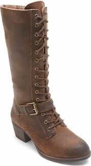 Anisa Tall Lace Boot Brown - Wide