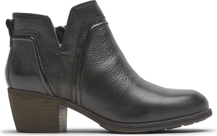 Cobb Hill Boots Anisa Vcut Bootie Black - Wide