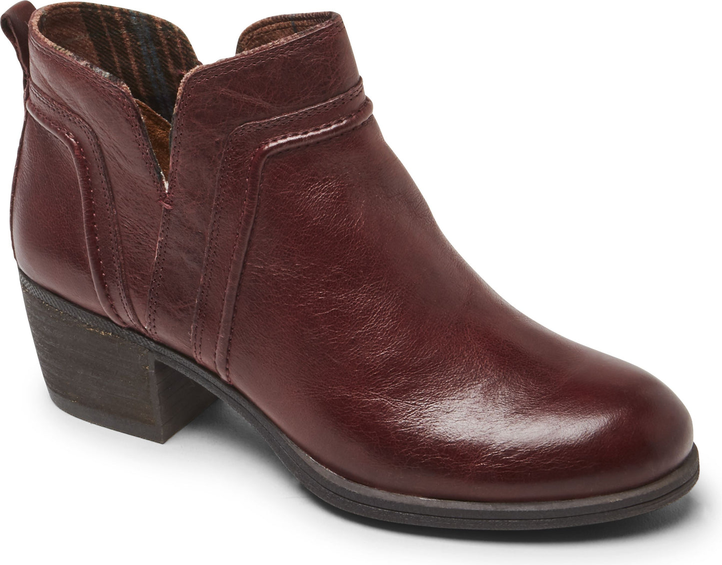 Cobb Hill Boots Anisa Vcut Bootie Burgundy - Narrow