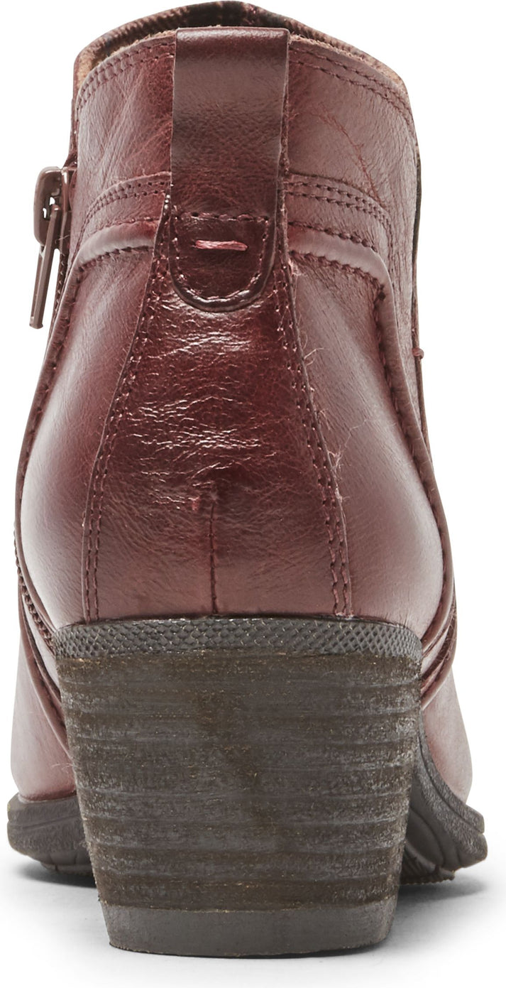 Cobb Hill Boots Anisa Vcut Bootie Burgundy - Narrow