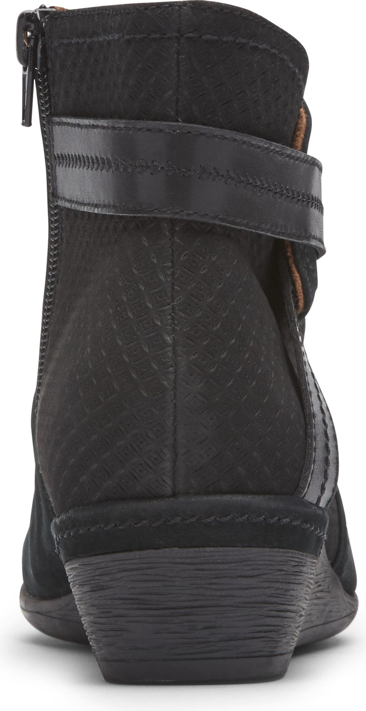 Cobb Hill Boots Devyn Rouched Black - Wide