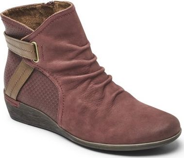 Cobb Hill Boots Devyn Rouched Red - Wide