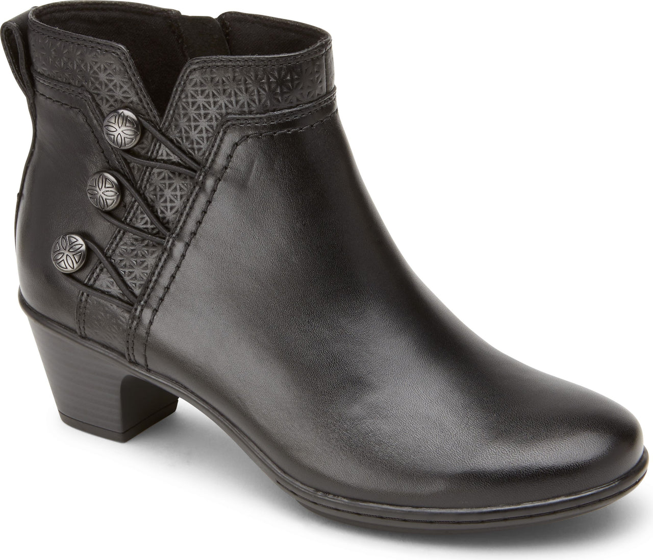 Cobb Hill Boots Kailyn Ankle Boot Black - Wide