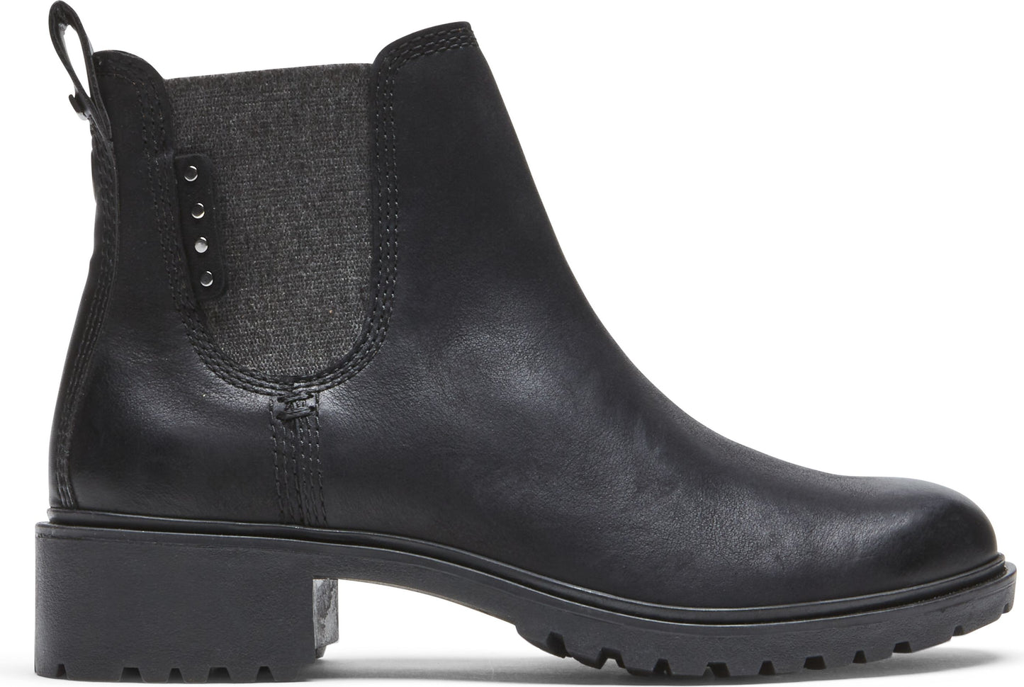 Cobb Hill Boots Winter Chelsea Waterproof Black - Wide