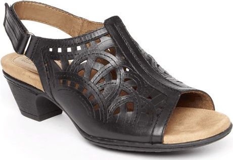 Cobb Hill Sandals Abbott Hi Vamp Black - Wide