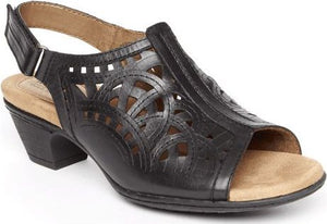 Cobb Hill Sandals Abbott Hi Vamp Black - Wide