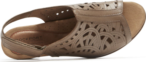 Cobb Hill Sandals Abbott Hi Vamp Brown - Narrow