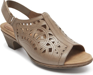 Cobb Hill Sandals Abbott Hi Vamp Brown - Narrow