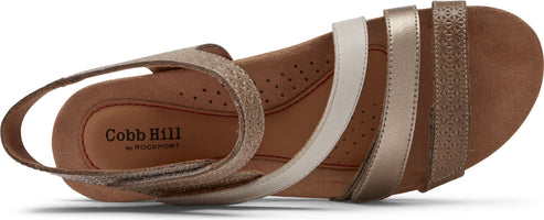 Cobb Hill Sandals Hollywood 4 Str Dove - Wide