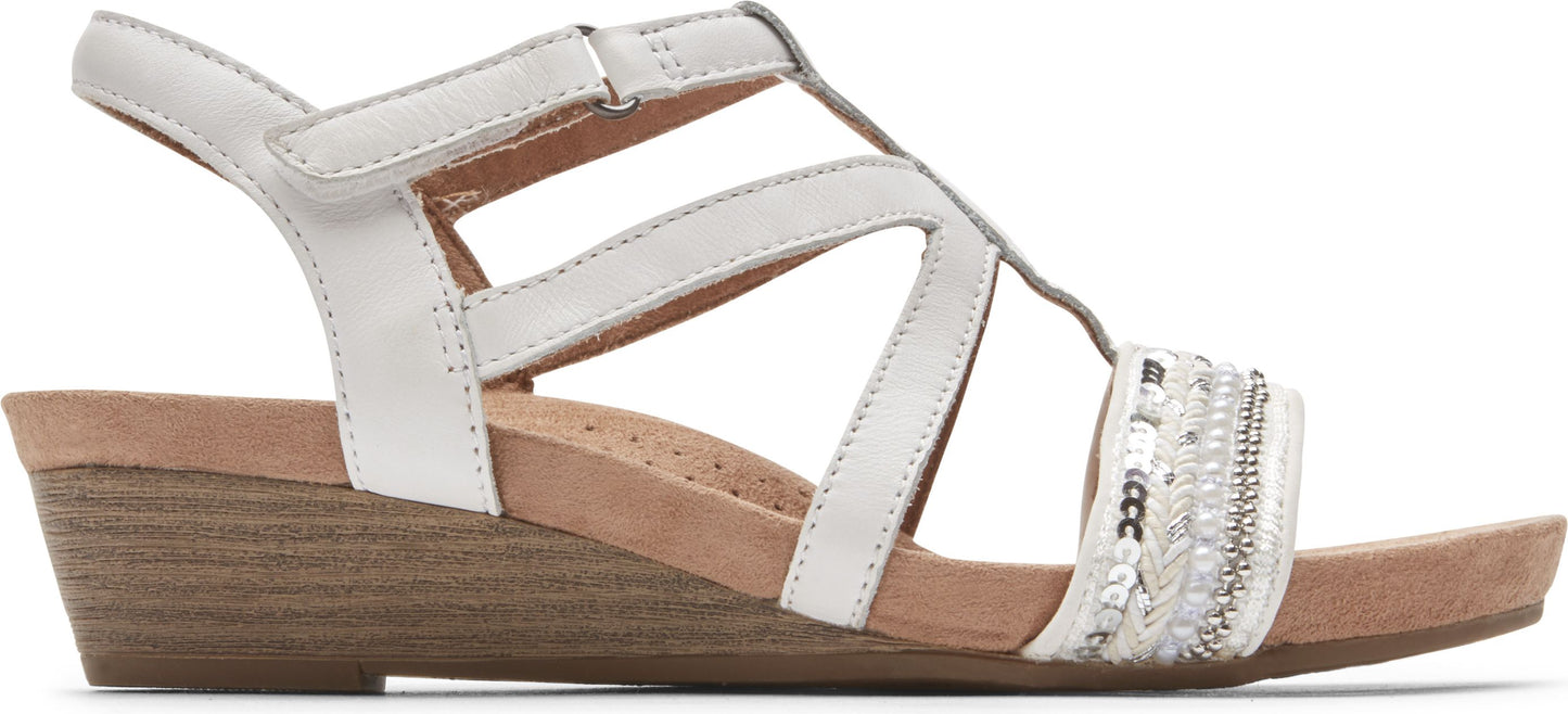 Cobb Hill Sandals Hollywood Sling White - Wide