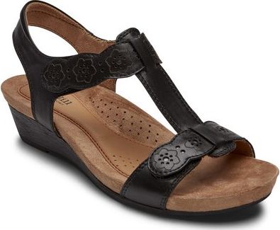 Cobb Hill Sandals Hollywood Tstrap Black - Wide