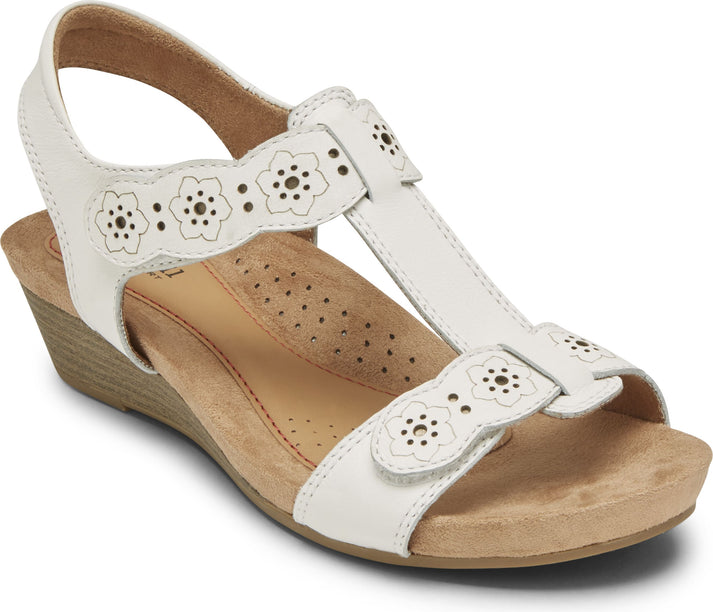 Cobb Hill Sandals Hollywood Tstrap White - Wide