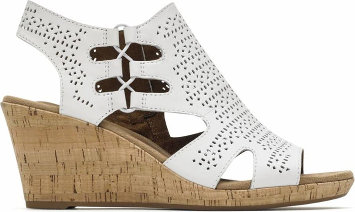 Cobb Hill Sandals Jana Perforated Sandal White - Wide